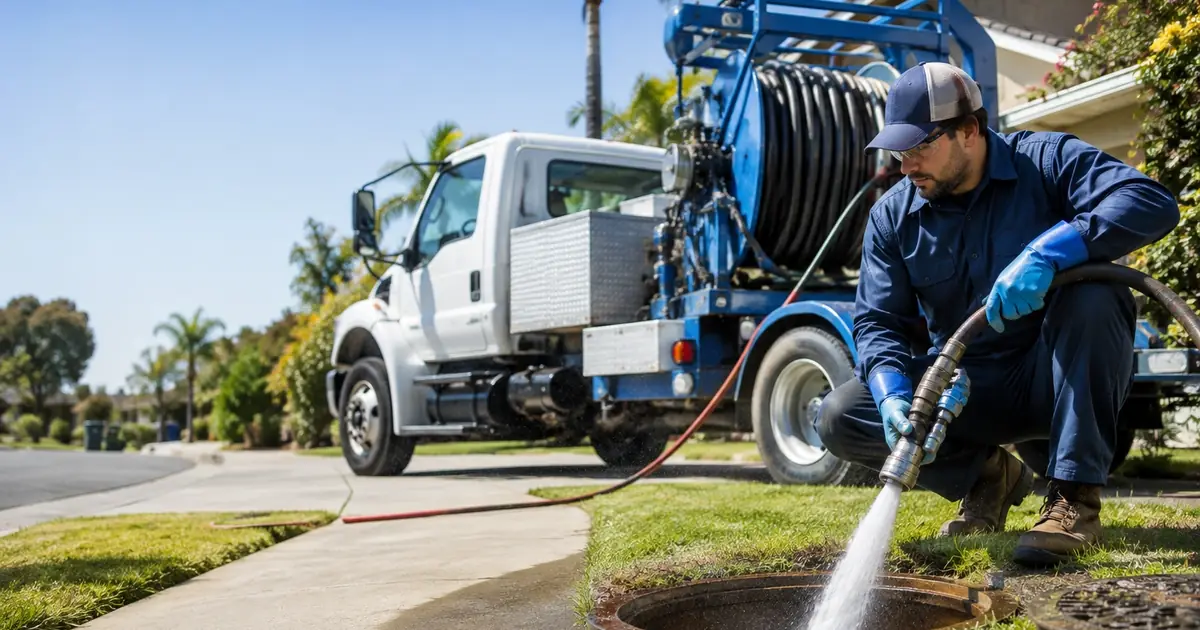 Hydro jet sewer cleaning Larkspur