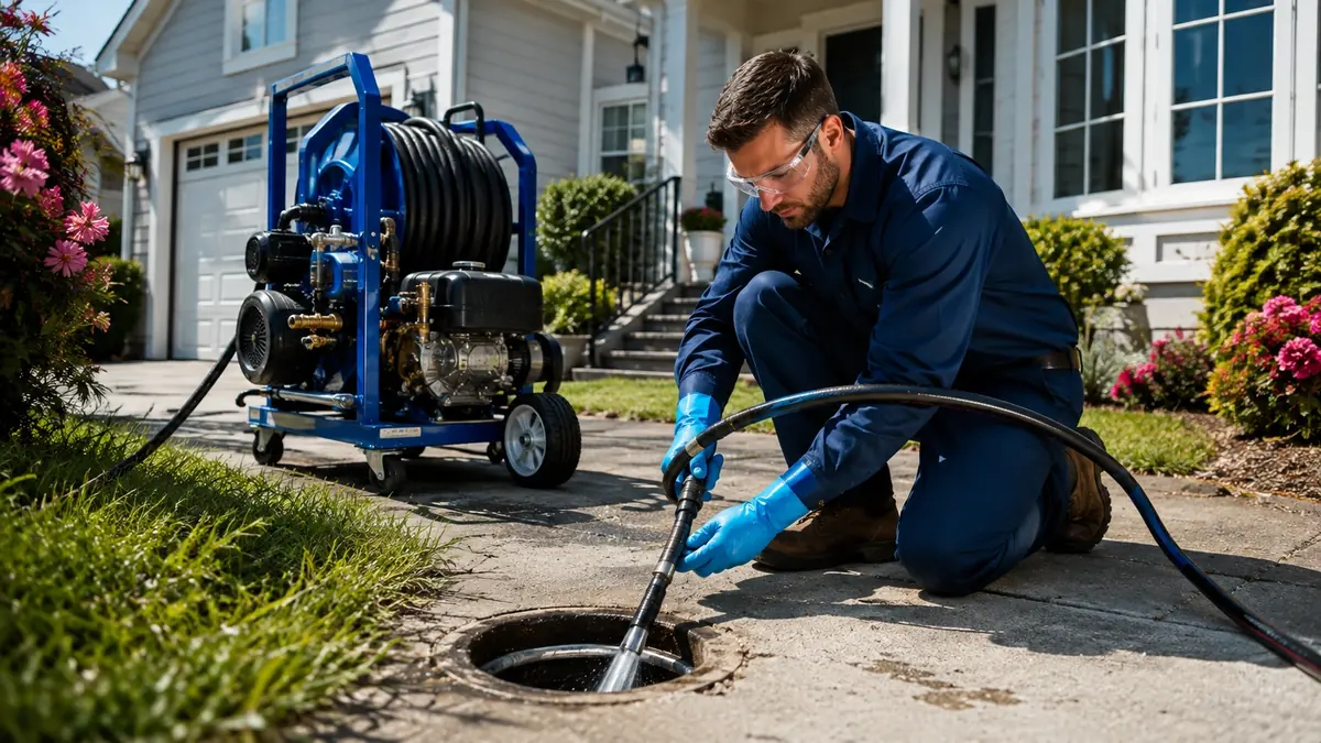 Residential Hydro Jet Drain Cleaning in Larkspur